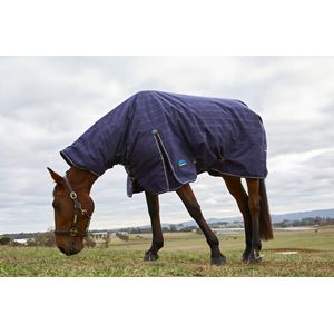 Weatherbeeta Comfitec Prelim Turnout Combo - 220g (Navy Embossed Plaid)