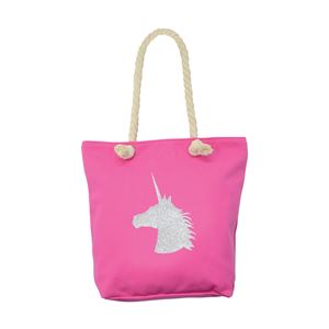 HyFASHION Unicorn Glitter Tote Bag (Pink)