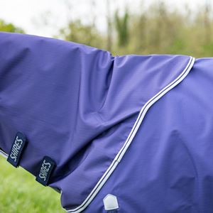 Shires Highlander Original Lite Turnout Rug & Neck Set (Navy)