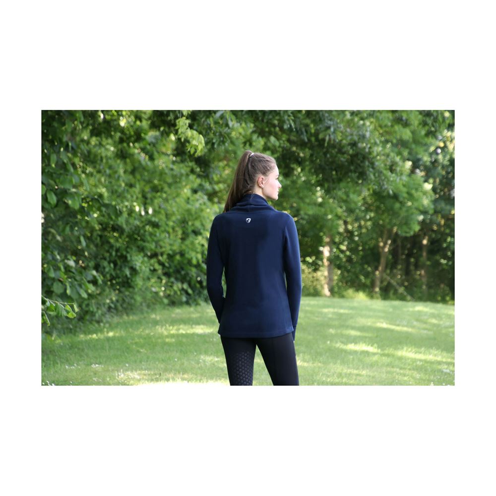 Hy Equestrian Synergy Cowl Neck Top (Navy)