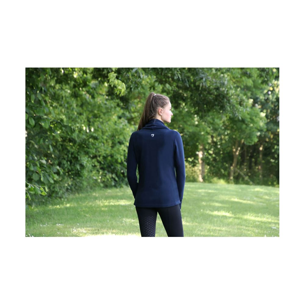Hy Equestrian Synergy Cowl Neck Top (Navy)