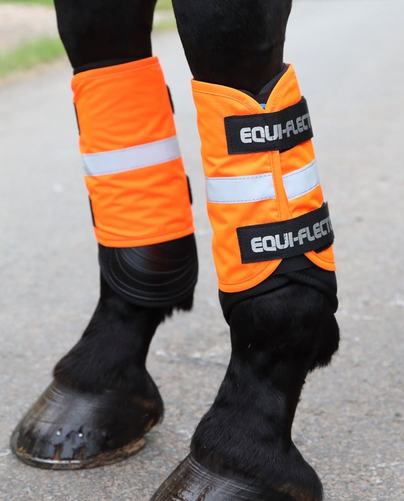 Shires Equi-Flector Arm/Leg Bands (Bright Orange)