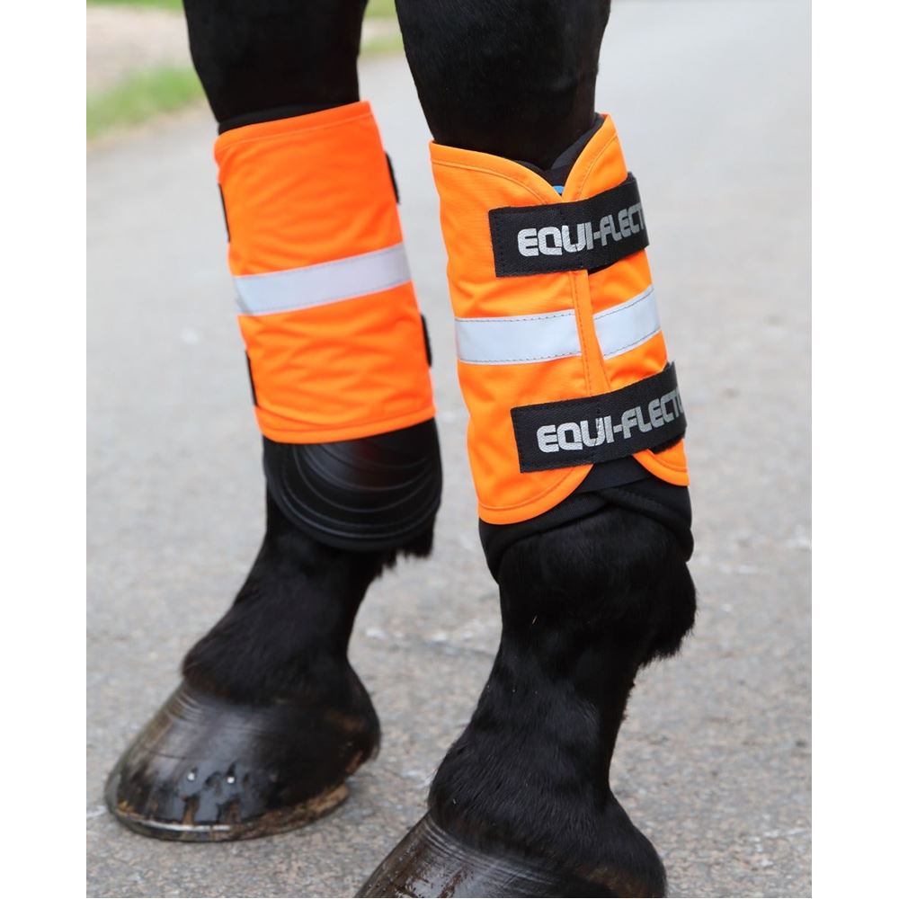 Shires Equi-Flector Arm/Leg Bands (Bright Orange)