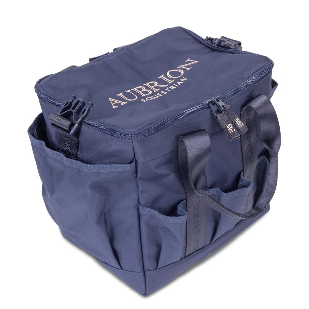 Shires Aubrion Equestrian Large Grooming Kit Bag (Navy)