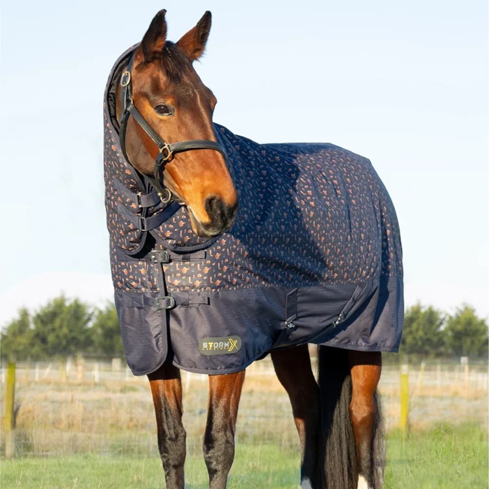 Hy Equestrian StormX Original Country 200 Combi Turnout Rug (Navy)