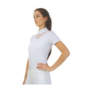 Hy Equestrian Lucie Lace Show Shirt (White)