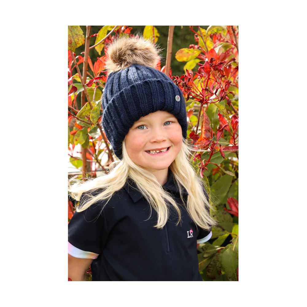 Sheila Bobble Hat by Little Rider (Navy)