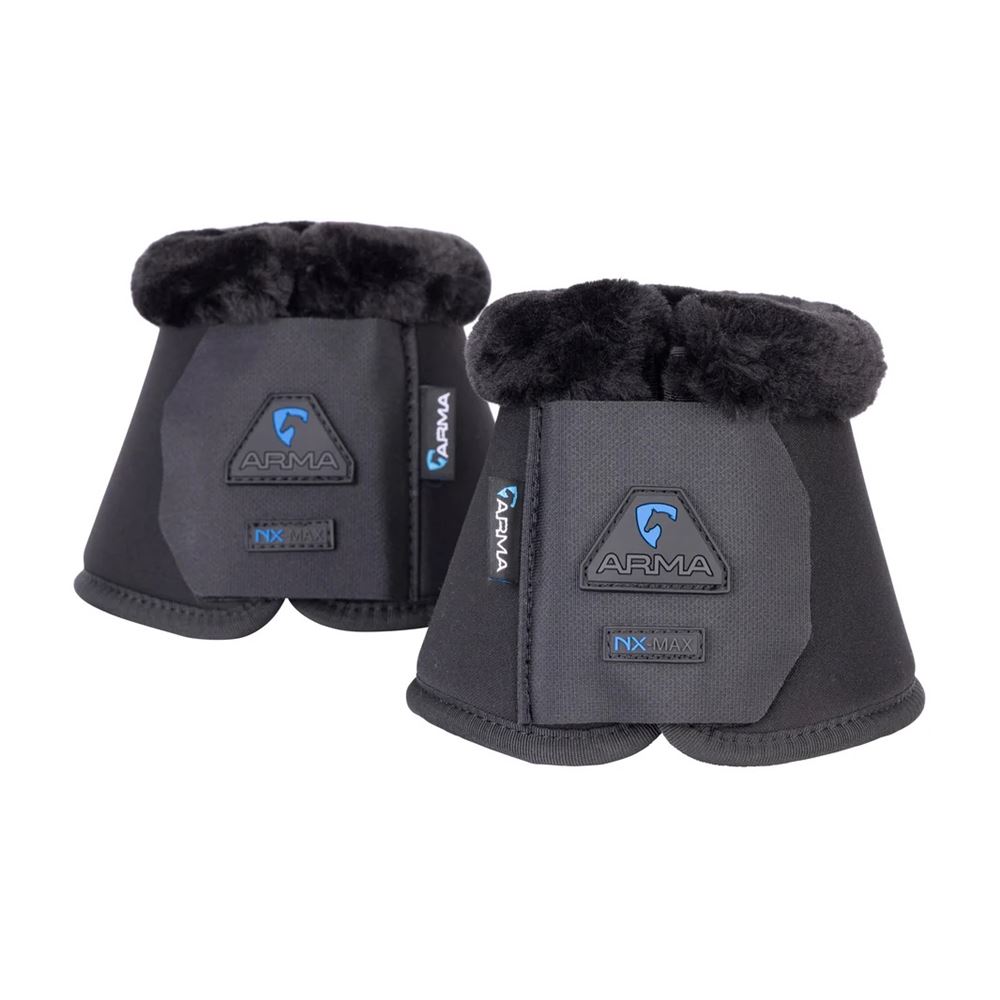 Shires ARMA NX-MAX SupaFleece Neoprene Over Reach Boots (Black)