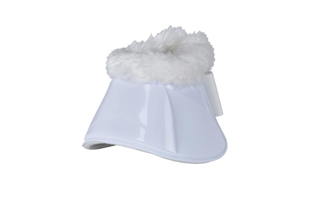 Weatherbeeta Tough-Tec Impact Fleece Trim Bell Boot (White)