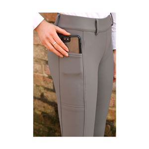 Hy Equestrian Glacial Softshell Riding Tights (Grey)