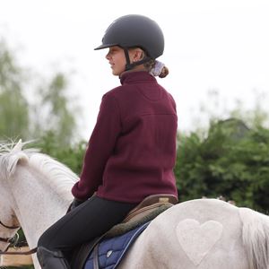 Shires Aubrion Core Half Zip Fleece - Young Rider (Maroon)