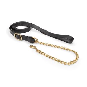 Shires Blenheim Leather Lead Rein with Brass Chain