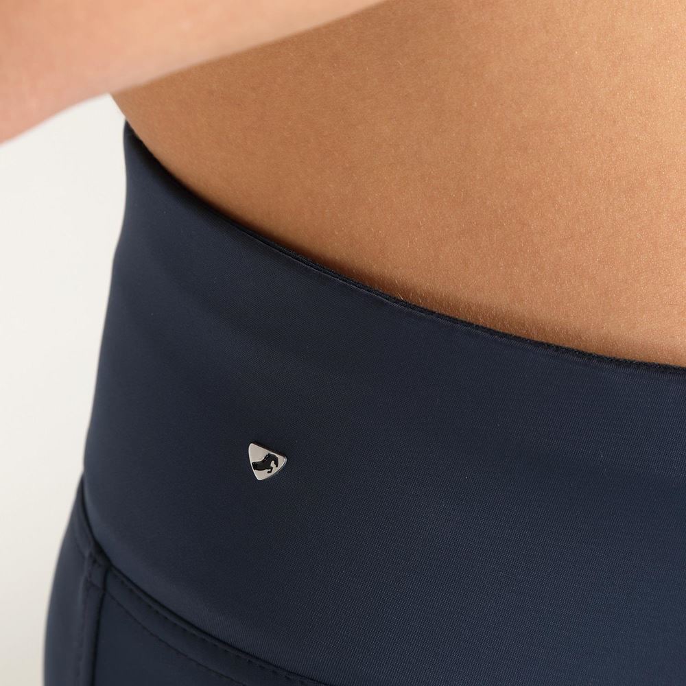 Shires Aubrion Optima Ladies Sport Riding Tights (Navy)