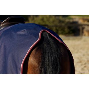 Weatherbeeta Essential Quarter Sheet (Navy/Burgundy)