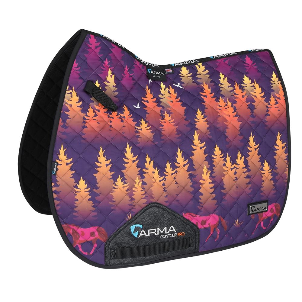*barcodes* Shires ARMA Sport XC Saddlecloth (Purple Forest)