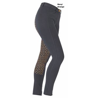 Shires Aubrion Highbury Jodhpurs (Navy/Orange)