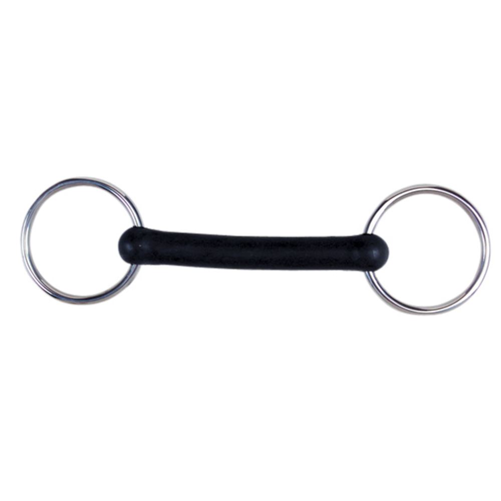 Korsteel Flexi Rubber Mullen Mouth Loose Ring Snaffle Bit
