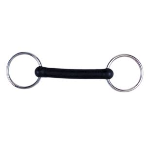 Korsteel Flexi Rubber Mullen Mouth Loose Ring Snaffle Bit
