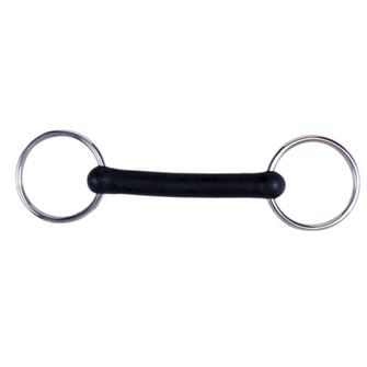 Korsteel Flexi Rubber Mullen Mouth Loose Ring Snaffle Bit