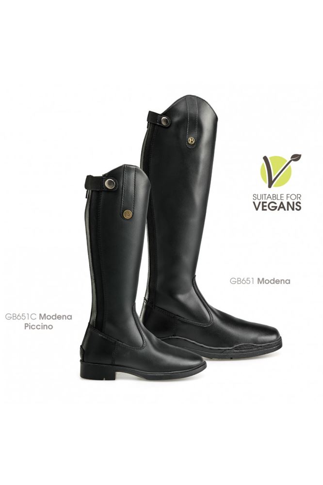 Brogini Modena Easy-Care Vegan Wide Boots - Adult (Black)