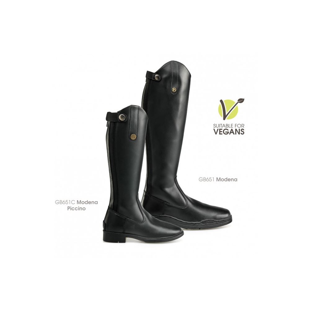 Brogini Modena Easy-Care Vegan Wide Boots - Adult (Black)