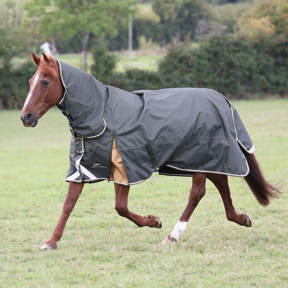 Shires Highlander Plus 50 Combo Turnout Rug (Green)