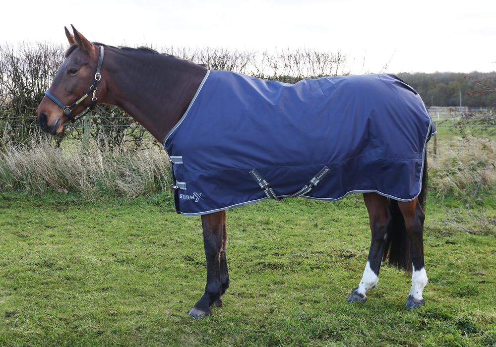 Hy Equestrian StormX Empra 100g Turnout Rug (Navy)