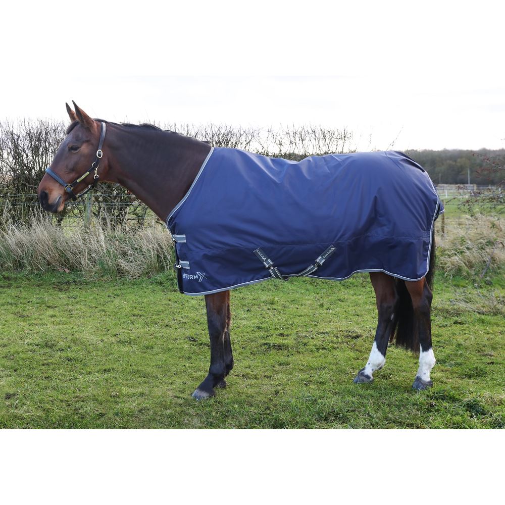 Hy Equestrian StormX Empra 100g Turnout Rug (Navy)