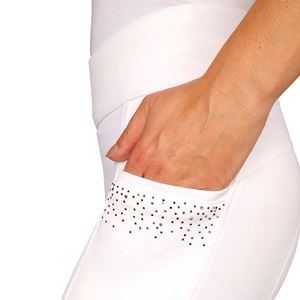 Hy Equestrian Roka Regal Ladies Riding Tights (White)