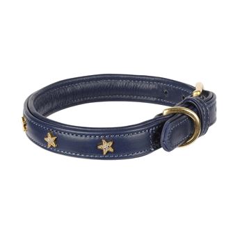 Shires Digby & Fox Star Dog Collar - XS, XXS (Navy)