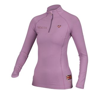 Shires Aubrion Team Long Sleeve Base Layer (Mauve)