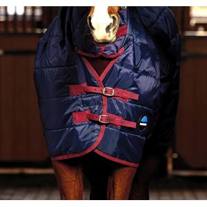 Weatherbeeta Comfitec 210D Channel Quilt Stable Combo - 220g (Navy/Burgundy)