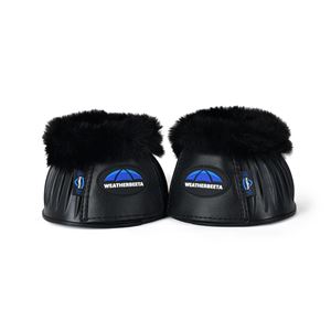 Weatherbeeta Tough-Tec Prime Fleece Trim Rubber Bell Boots (Black)