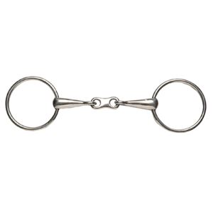 Korsteel Stainless Steel Thin Mouth French Link Loose Ring Snaffle Bit