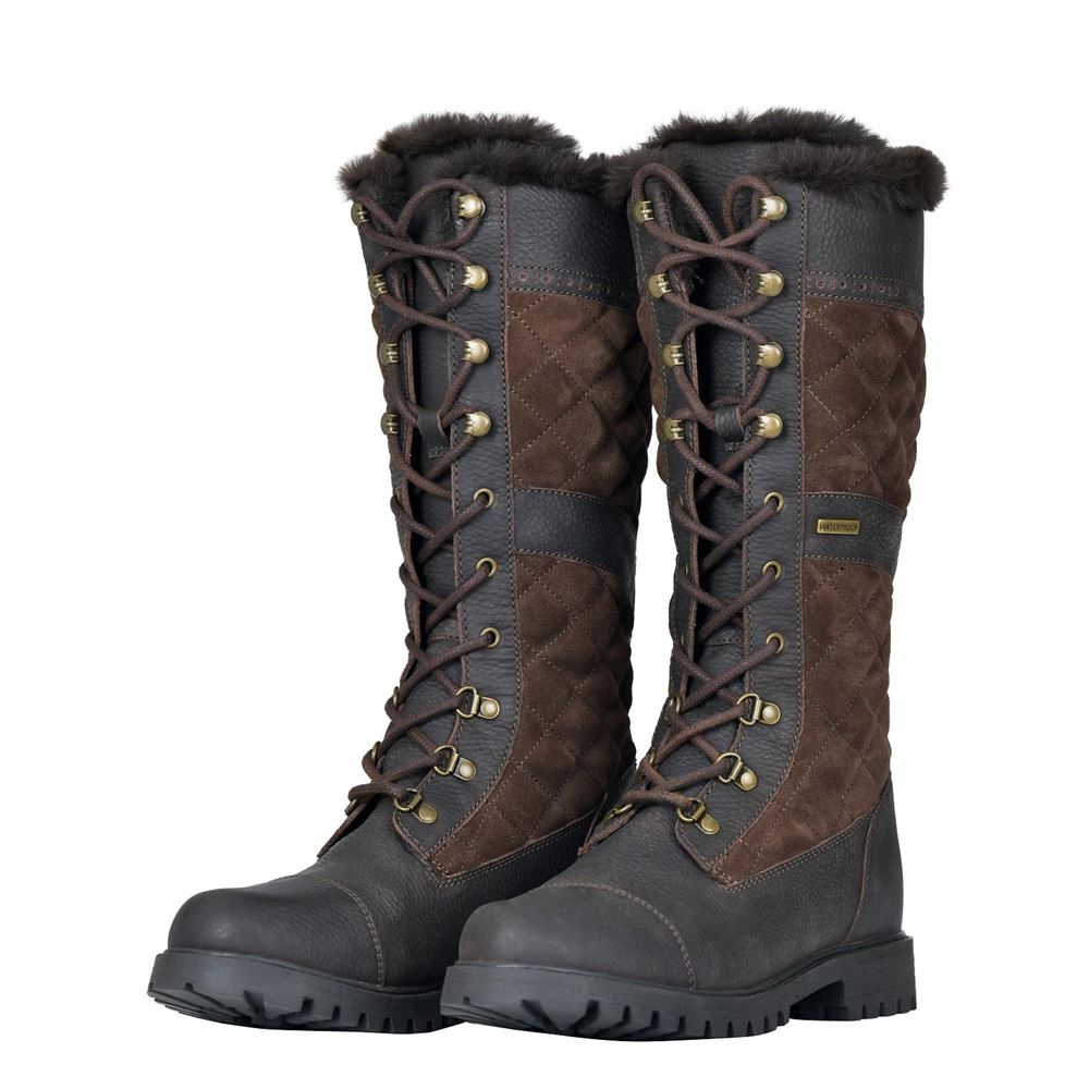 Dublin Yukon Country Quilted Boots (Chocolate Brown)