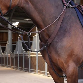 Shires Velociti LUSSO Elite Elastic Breastplate (Havana)