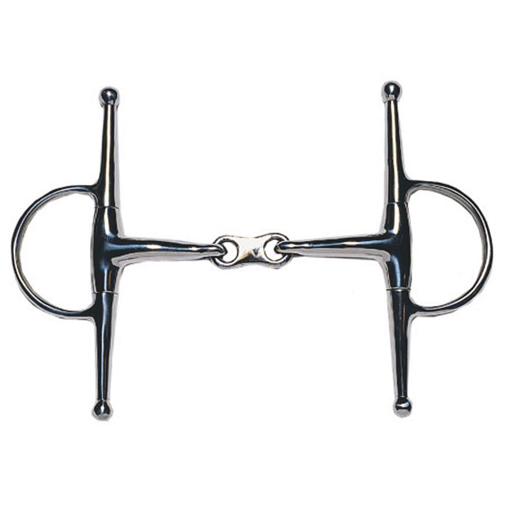 JP Korsteel Stainless Steel French Link Full Cheek Snaffle