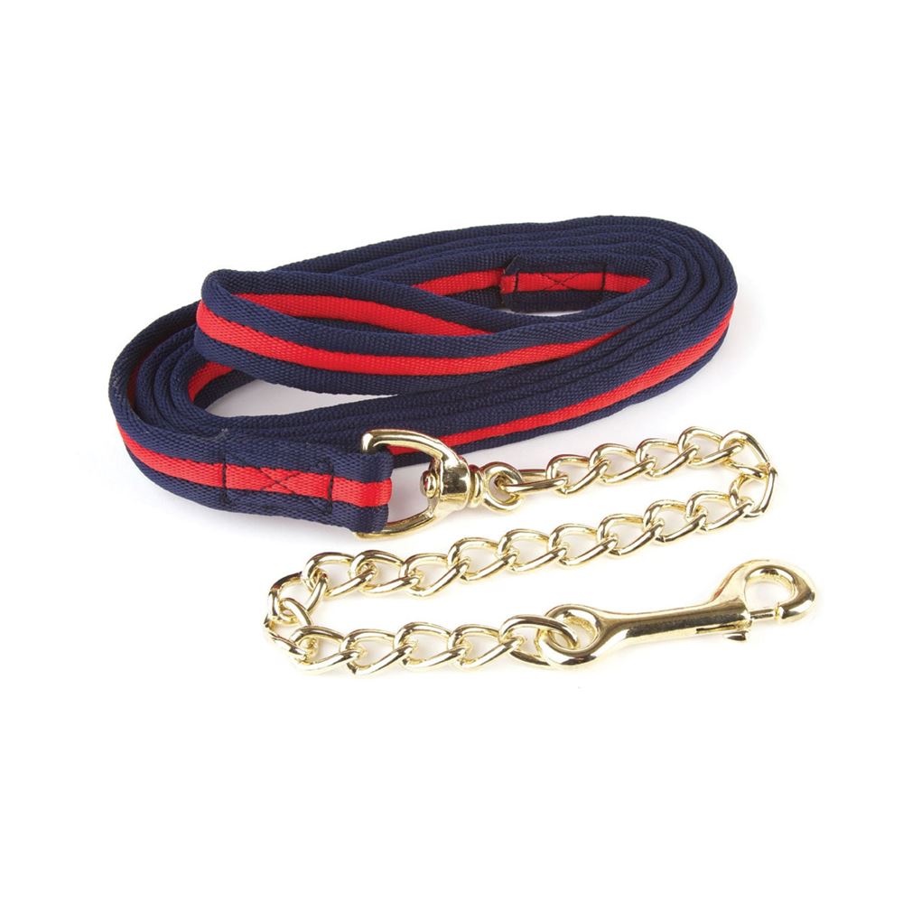 Hy Soft Webbing Lead Rein With Chain