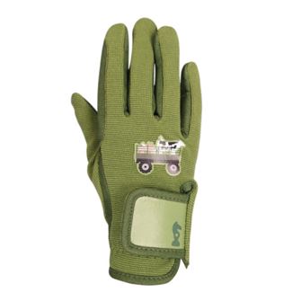 Farm Collection Riding Gloves by Little Knight (Olive Green)