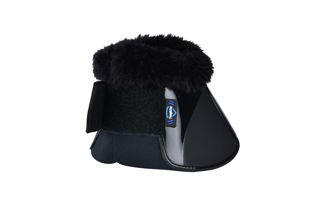 Weatherbeeta Tough-Tec Impact Fleece Trim Bell Boot (Black)