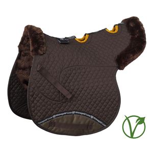 Rhinegold Luxe Fur Vented Numnah (Brown/Brown)