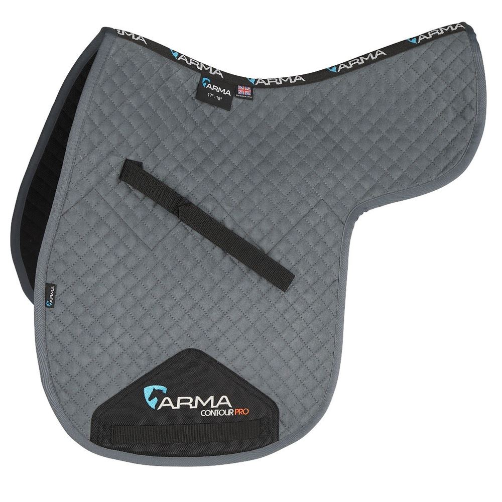 Shires ARMA Suede Numnah (Grey)