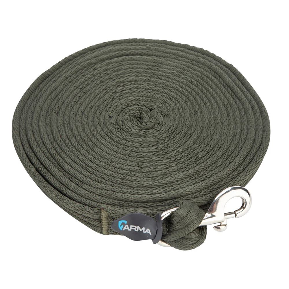 Shires Wessex Cushion Web Lunge Line (Khaki)