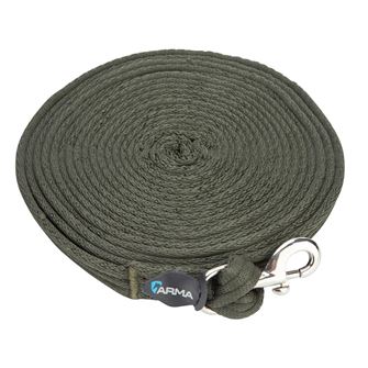 Shires Wessex Cushion Web Lunge Line (Khaki)