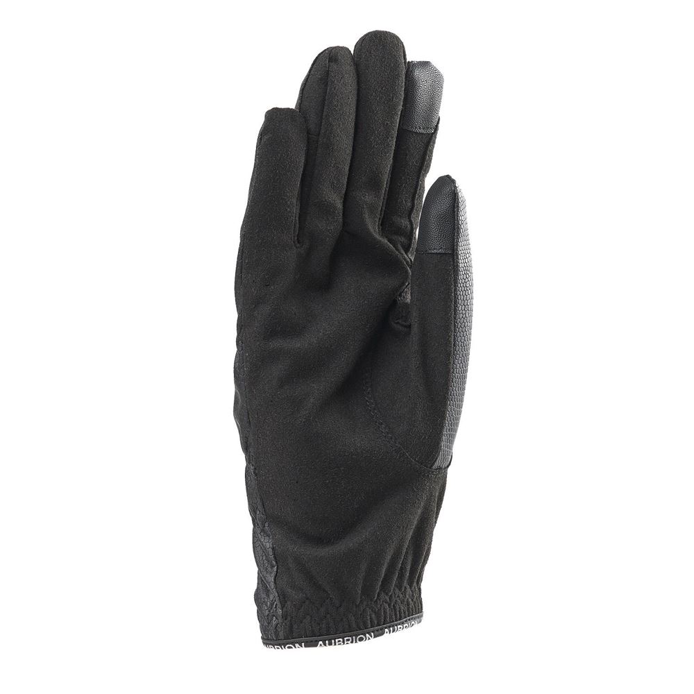 Shires Aubrion Stadium Adults Winter FlexFit Riding Gloves (Black)