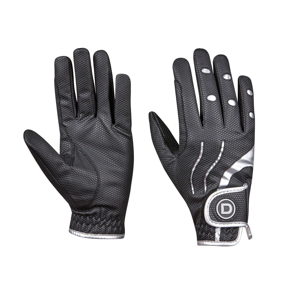 Dublin Pro Everyday Riding Gloves (Black/Silver)