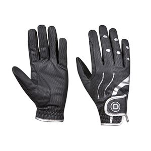 Dublin Pro Everyday Riding Gloves (Black/Silver)
