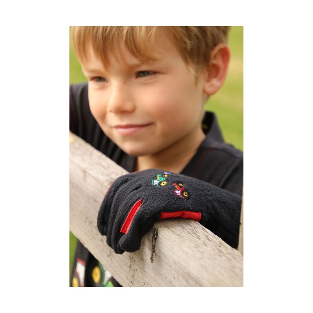 Tractor Collection Fleece Gloves by Little Knight
