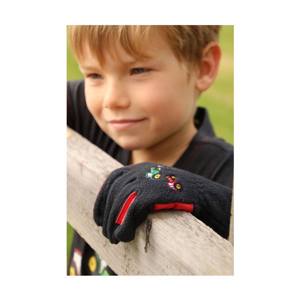 Tractor Collection Fleece Gloves by Little Knight
