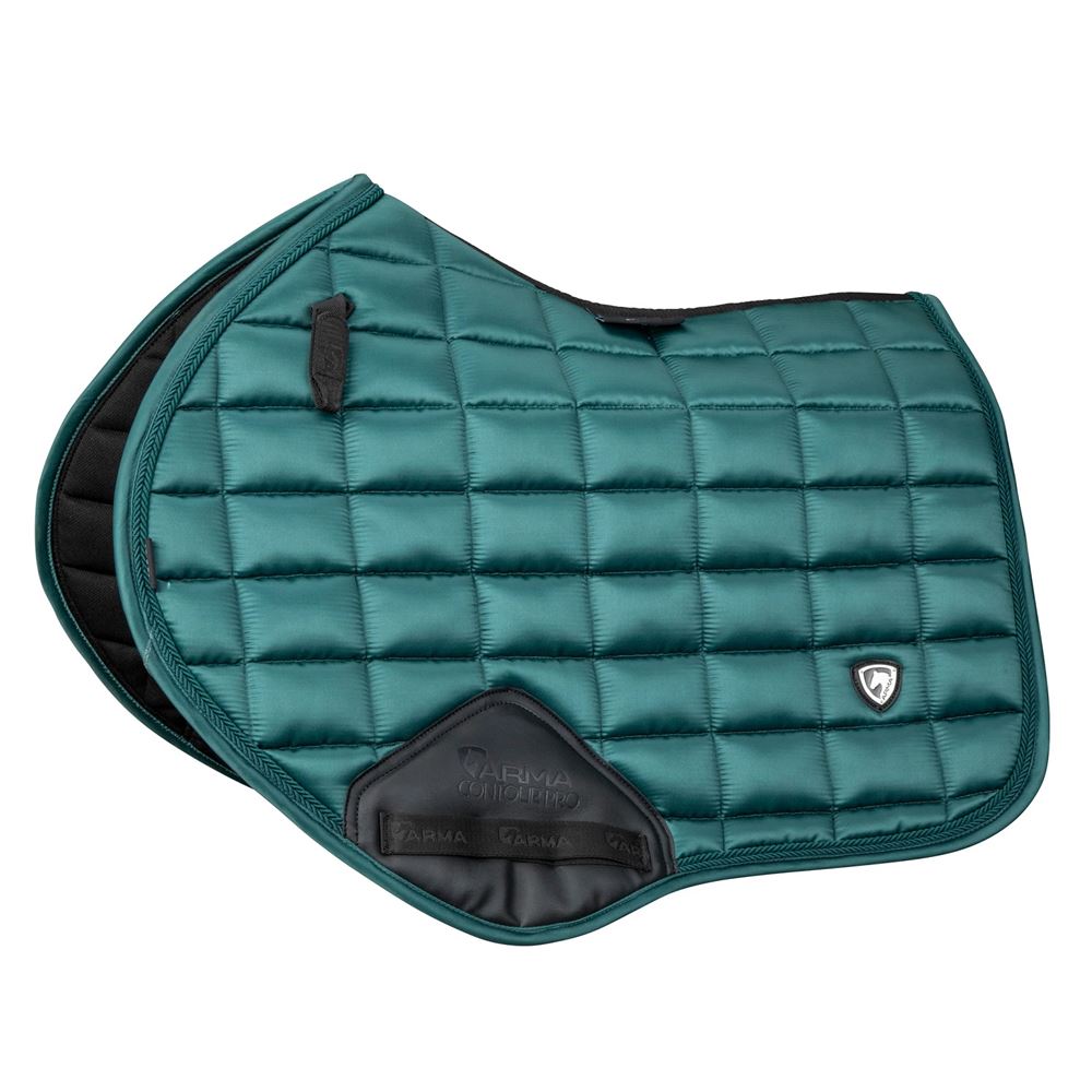 Shires ARMA Eltar Satin Jump Saddlecloth (Green)